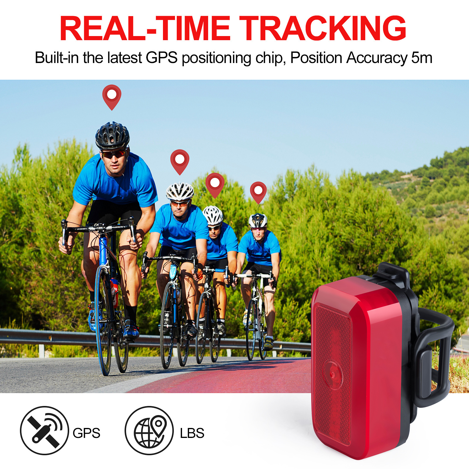 KINGNEED T630 anti lost theft  bike tracker locator location tracking bicycle gps gsm tracker with free APP