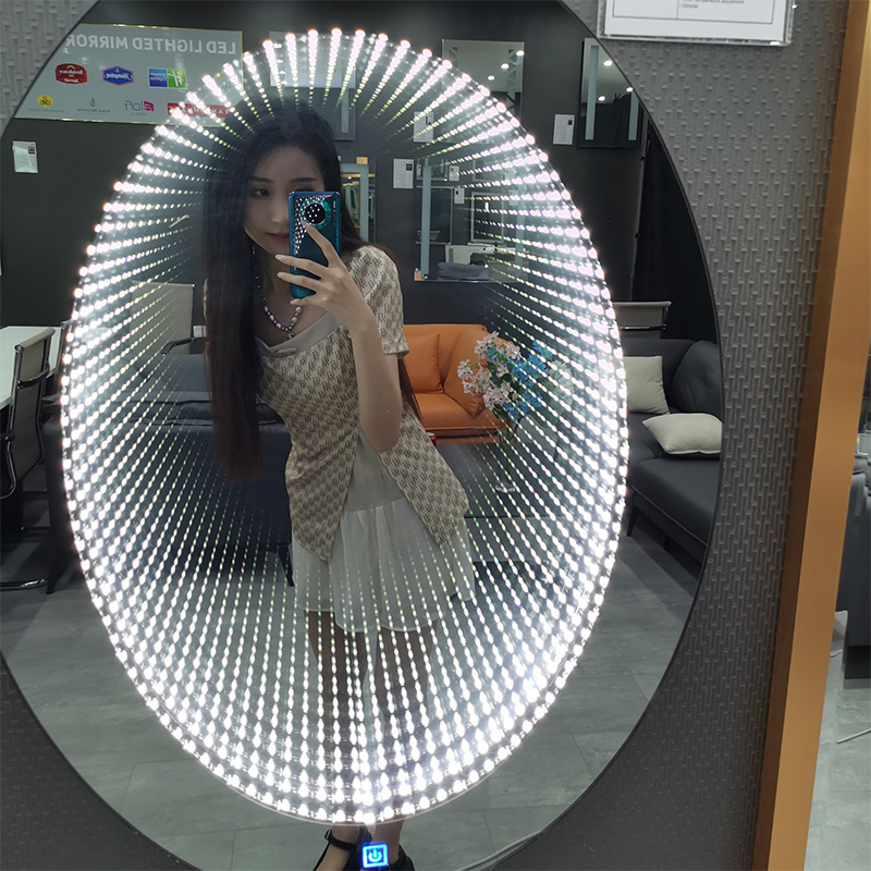 Factory wholesale good quality touch sensor Modern Wall hanging Time Tunnel 3d led infinity mirror