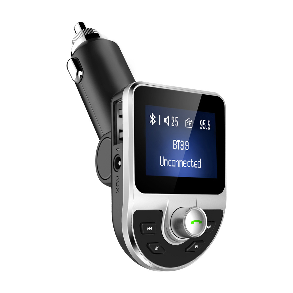 BT39 In-Car Wireless Fm Transmitter Plug Usb Aux Bluetooth Converter