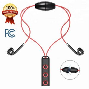 BT313 Small Sport headsets Fashion Design Stereo Sport Wireless Earphone Neckband Bluetooth Headphones with microphone