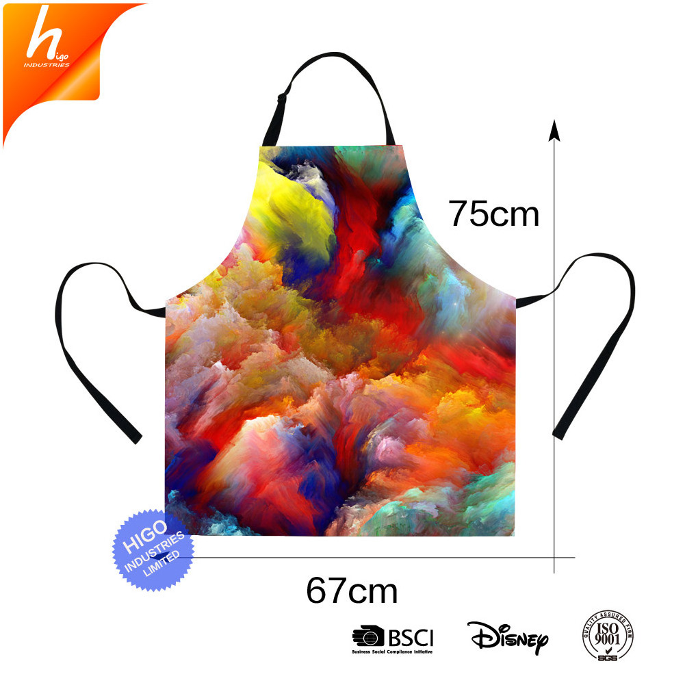 2020 Trending Product Stylish Kitchen Apron Pattern Animal Dog Cat 3D Printed Waist Long Apron