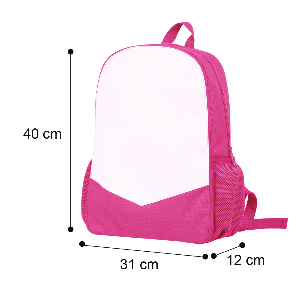 Pink Blue Black Yellow Sublimation Blank Kids Private Label Backpack for Girls School Bags Set