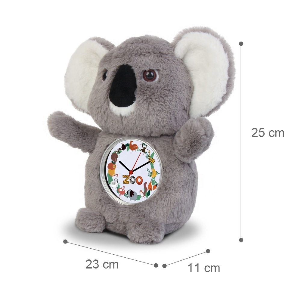 Valentines Day Gift Custom Eco-friendly Plush Toy Clock Souvenirs for Church Anniversary