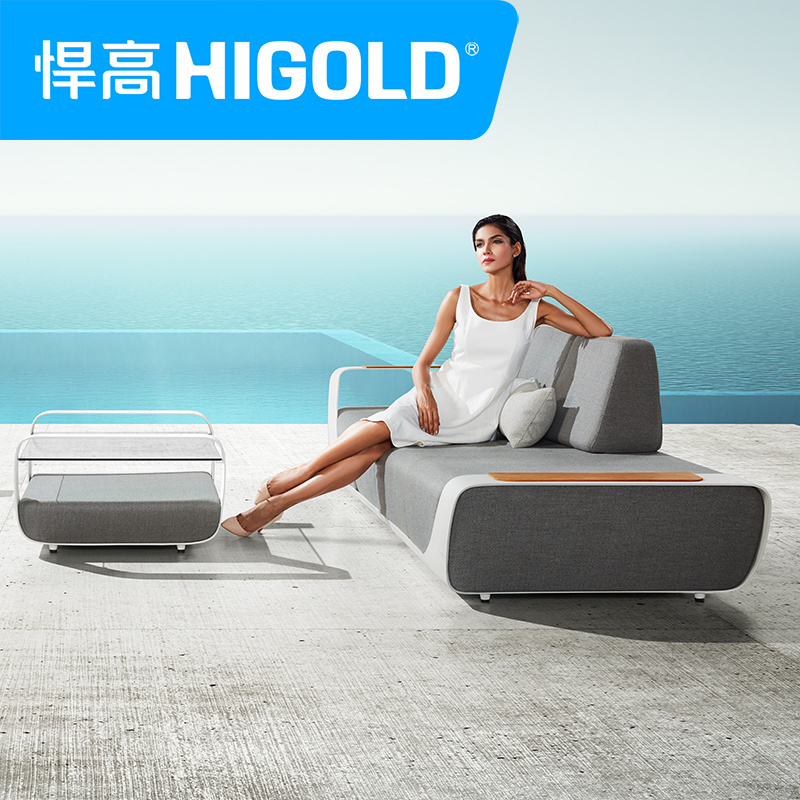 HIGOLD Luxury Outdoor Furniture Sofa High-end Sofa For Commercial Hotel Balcony