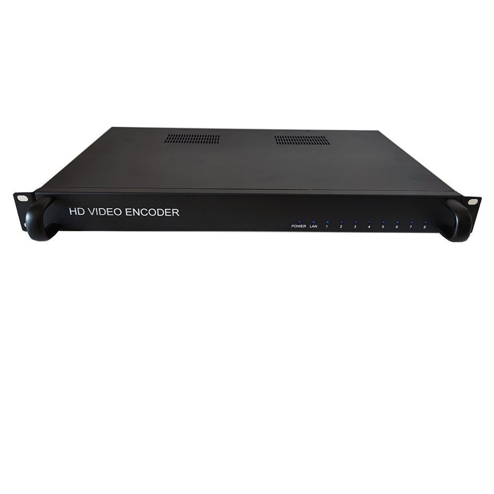 8-channel HD encoder H D M I to IP, H265/264 network encoder, livestreaming support RTMP