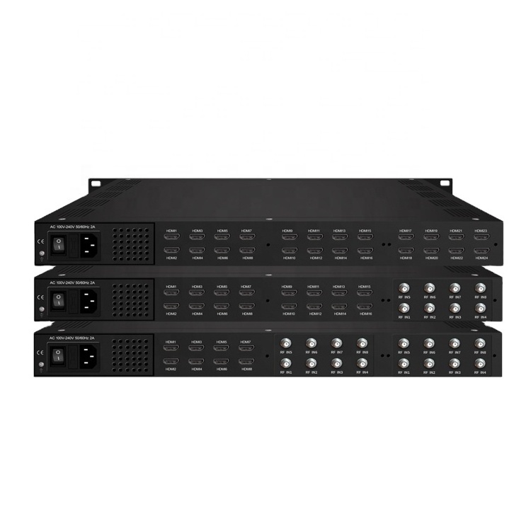 4K 2 12 16 24 32 Channel Hd Iptv Ip Video Modulator Encoder For Live ...