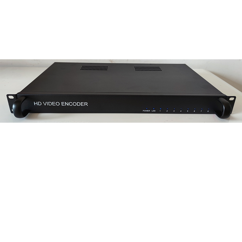 8-channel HD encoder H D M I to IP, H265/264 network encoder, livestreaming support RTMP