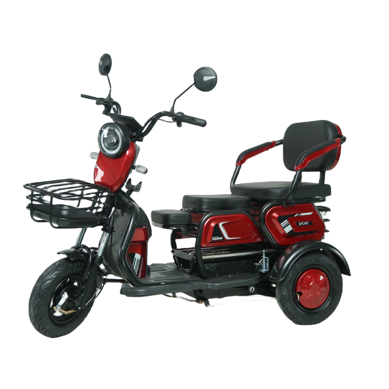 GYM-4 China Citizen Auto Rickshaw cargo bike 3 wheels Housing Estate Elderly Leisure Assisted Moped triciclo electrico adulto