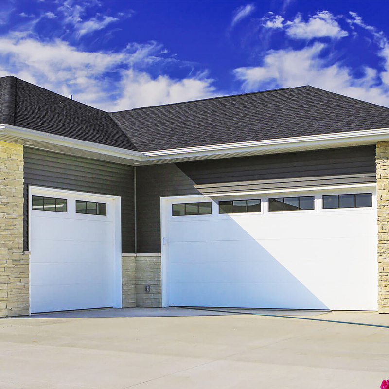 Hihaus new high quality home 12x7 sectional steel wood garage door