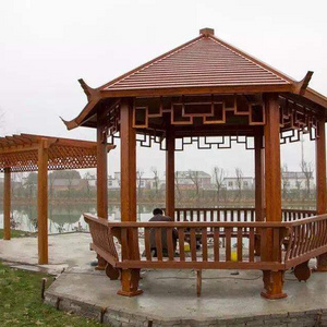 DIAOSI China Manufacturer Aluminum Alloy Prefab Pavilion Aluminium Roof Pergola Waterproof Garden Gazebo for Outdoor