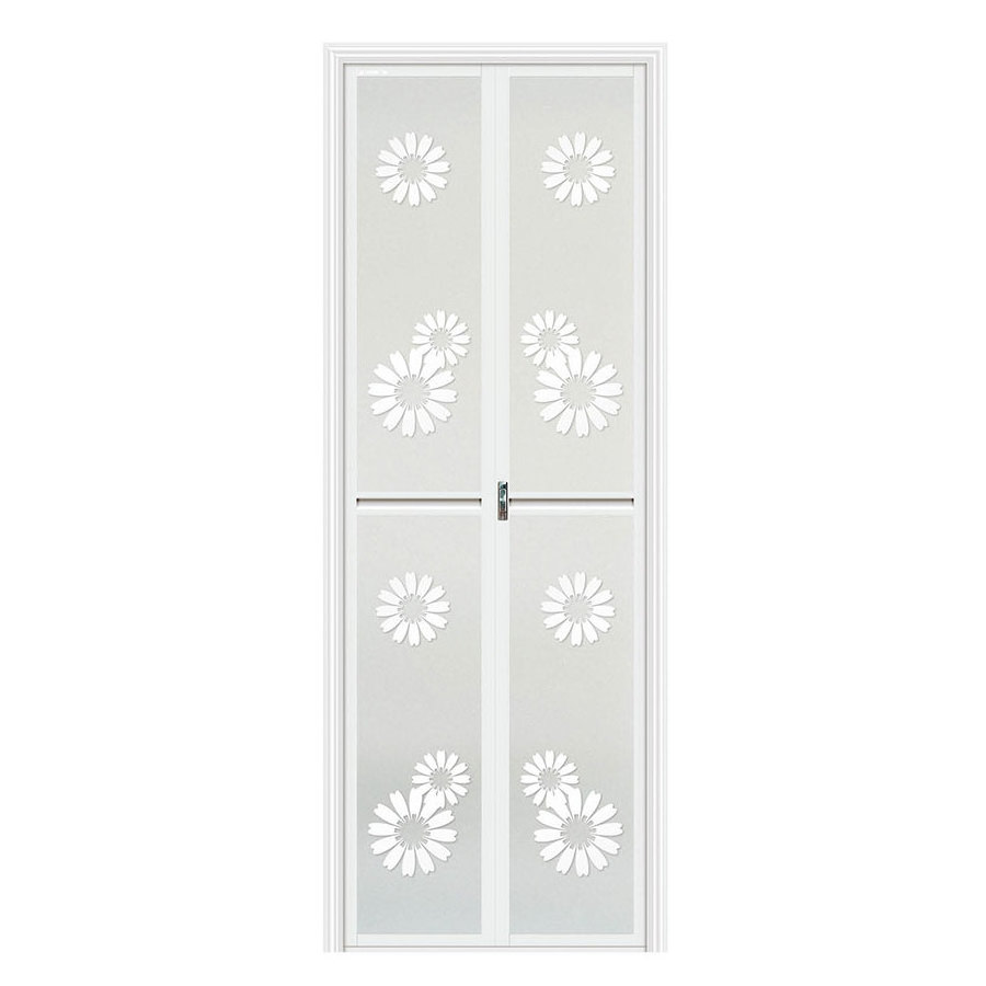 Price for High Quality Modern Residential Mini Aluminium Accordion Bathroom Bifold Interior Door Indoor Bi Folding With Locks