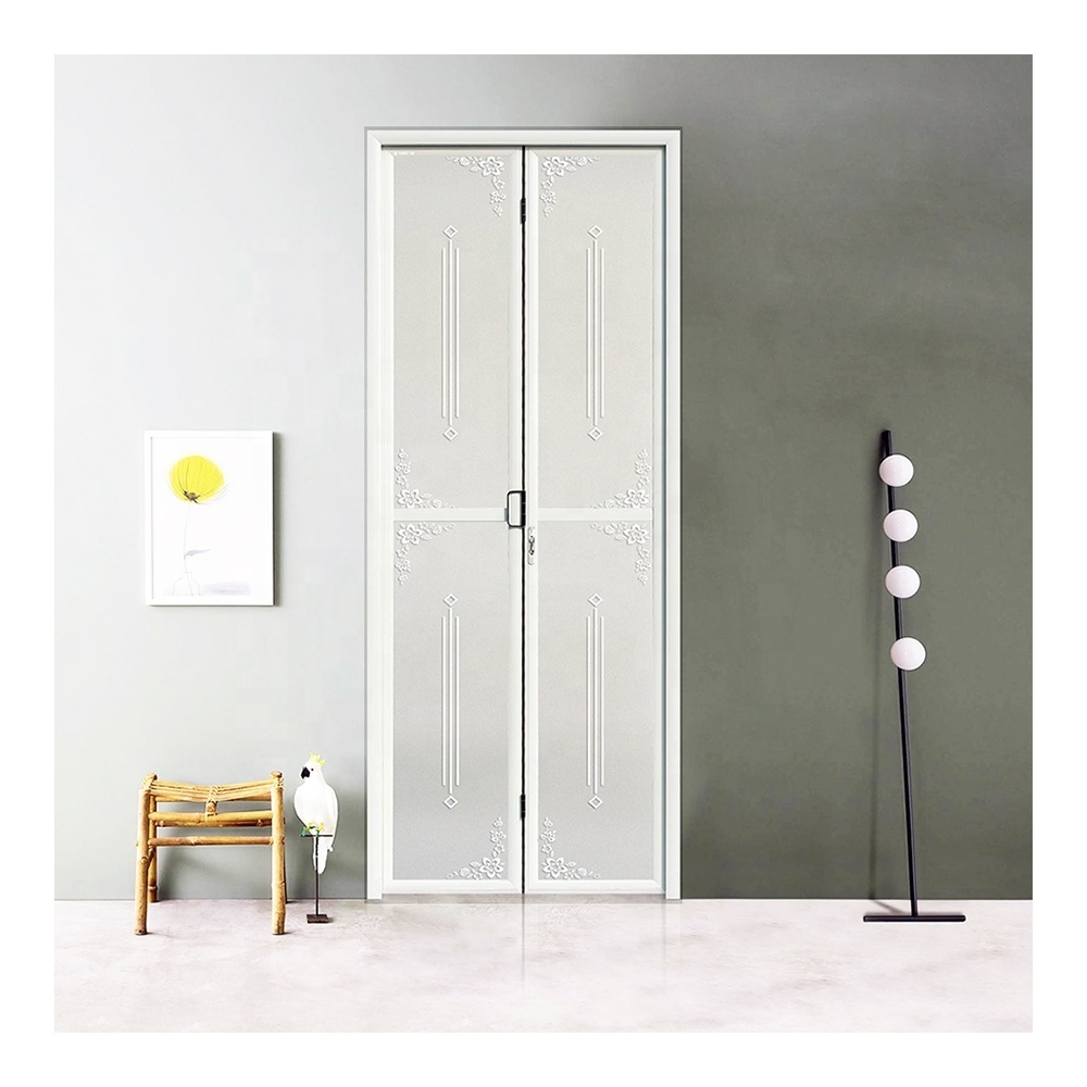 Price for High Quality Modern Residential Mini Aluminium Accordion Bathroom Bifold Interior Door Indoor Bi Folding With Locks