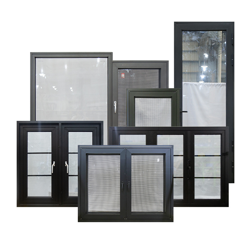 Hihaus foshan custom american nfrc aluminum tempered glass door and window