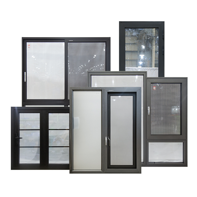 Hihaus foshan custom american nfrc aluminum tempered glass door and window