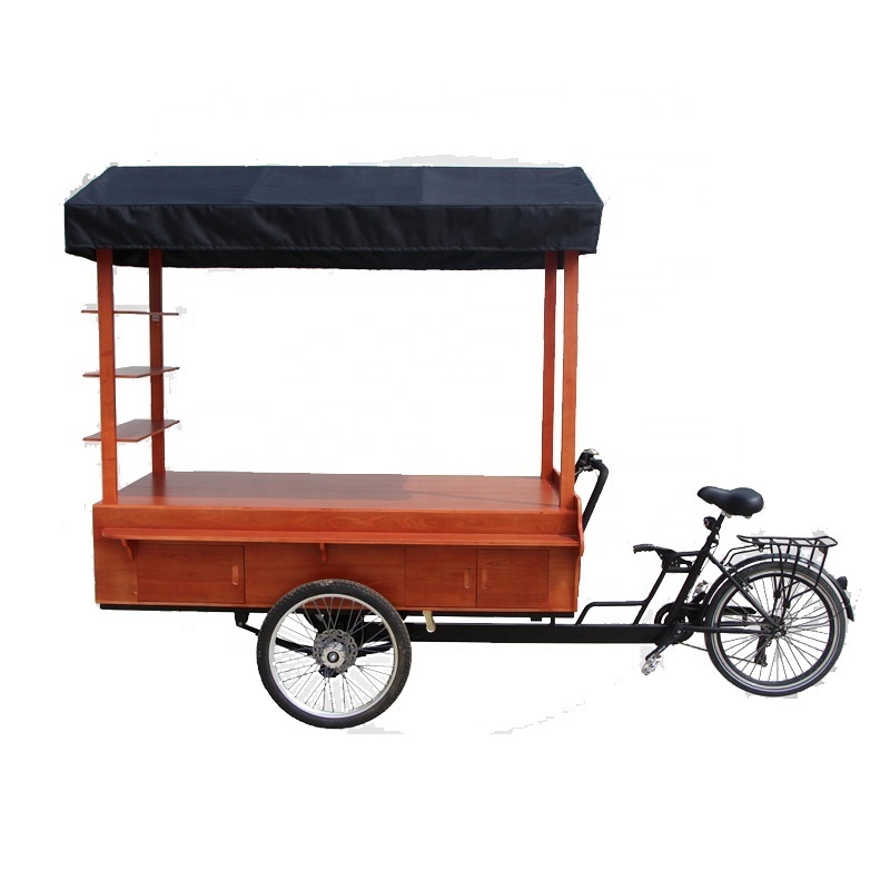 solar panel vending trike coffee trailer truck fast food cart bike manufacturer factory