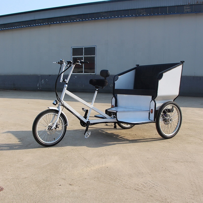 electric assist pedicab direct manufacturer rickshaw taxi bike for passenger