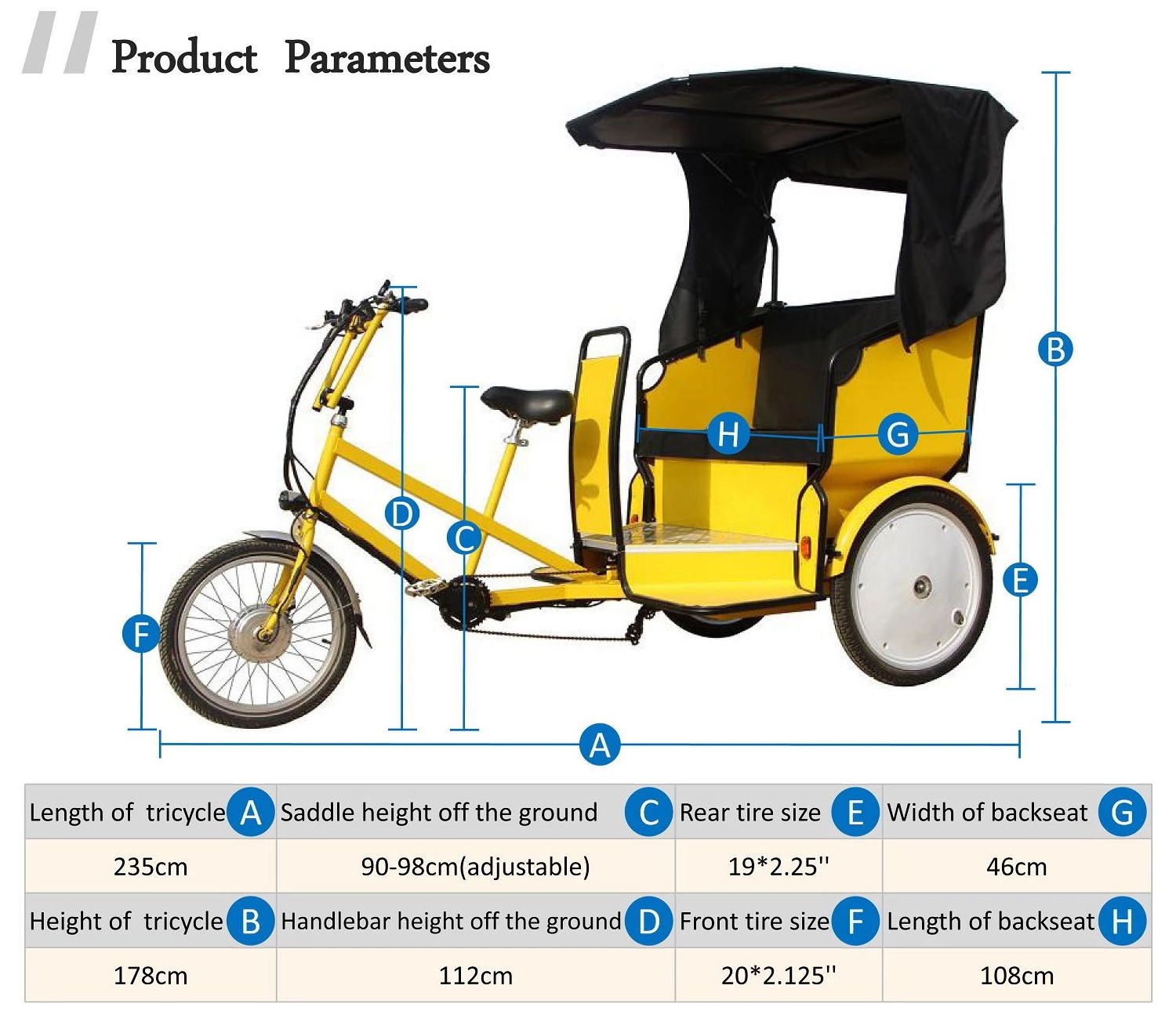 factory manufacture low price motorized tricycle rickshaws pedicab electric tricycle trailer