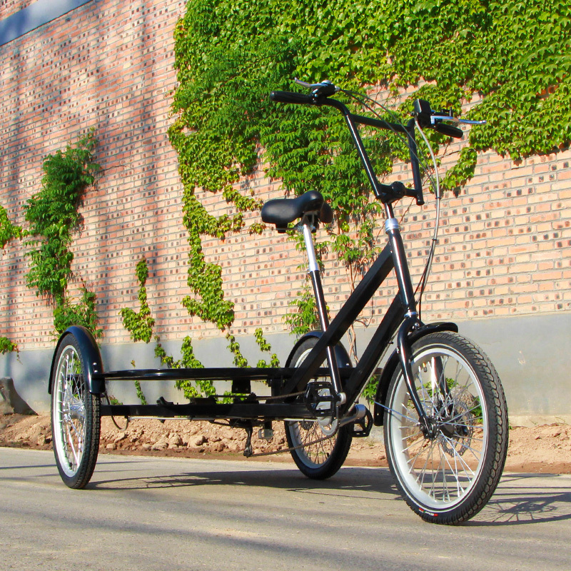 Scoot transportation cargo delivery tricycle 3 wheels flatbed bicycle for sale