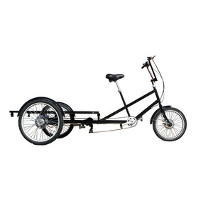 Scoot transportation cargo delivery tricycle 3 wheels flatbed bicycle for sale