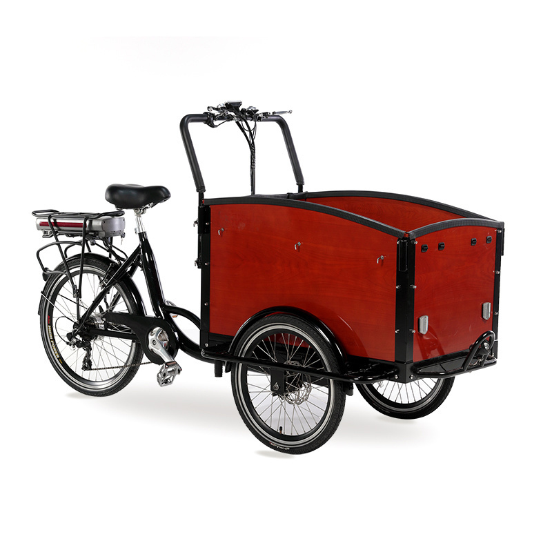 electric reverse trike electric tricycle dutch style cargo bike for sale