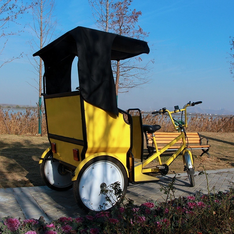 electric bicycle 24inch ebike solar rickshaw electric pedicab trailer