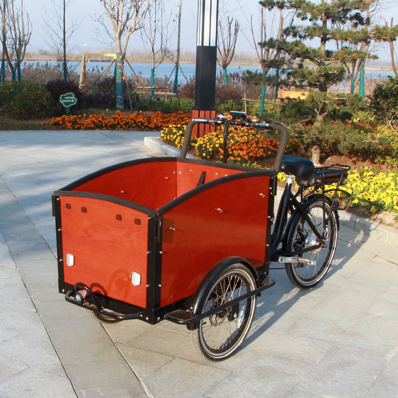 vintage trendy design 3 wheel cargo electric bike CE approved cargo bicycle adult tricycle for sale cargo bike electric bicycles