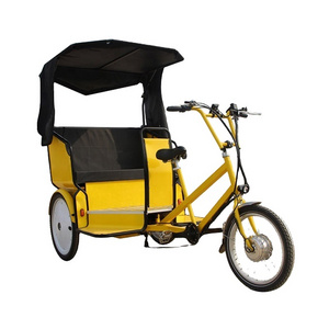 Taxi Used OEM Electric Pedicab Rickshaw Passengers Tricycle pedal assist tricycle for sale