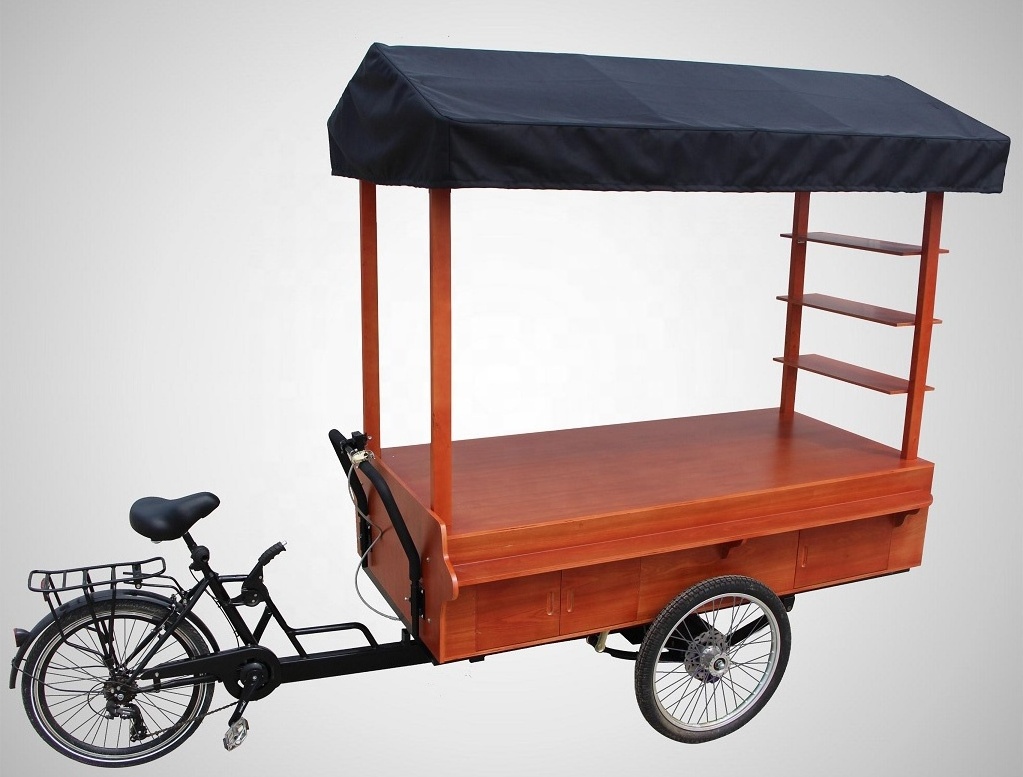 solar panel vending trike coffee trailer truck fast food cart bike manufacturer factory