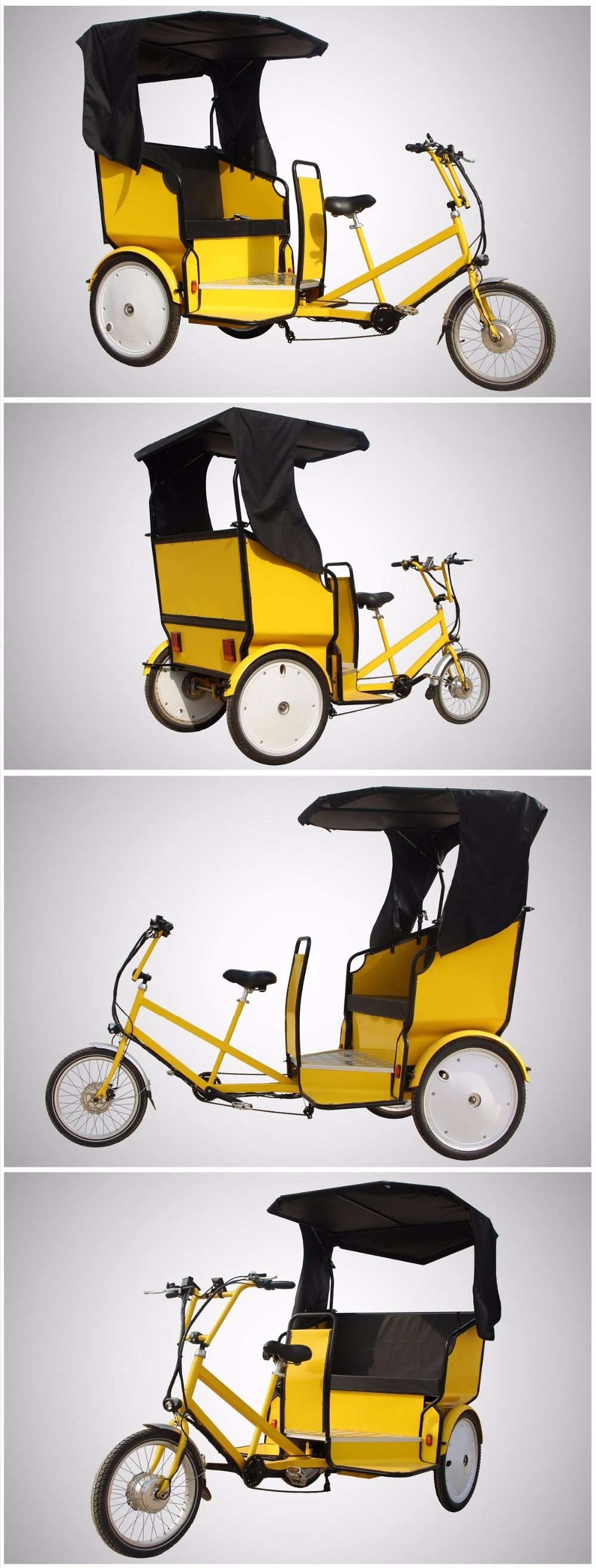 factory manufacture low price motorized tricycle rickshaws pedicab electric tricycle trailer