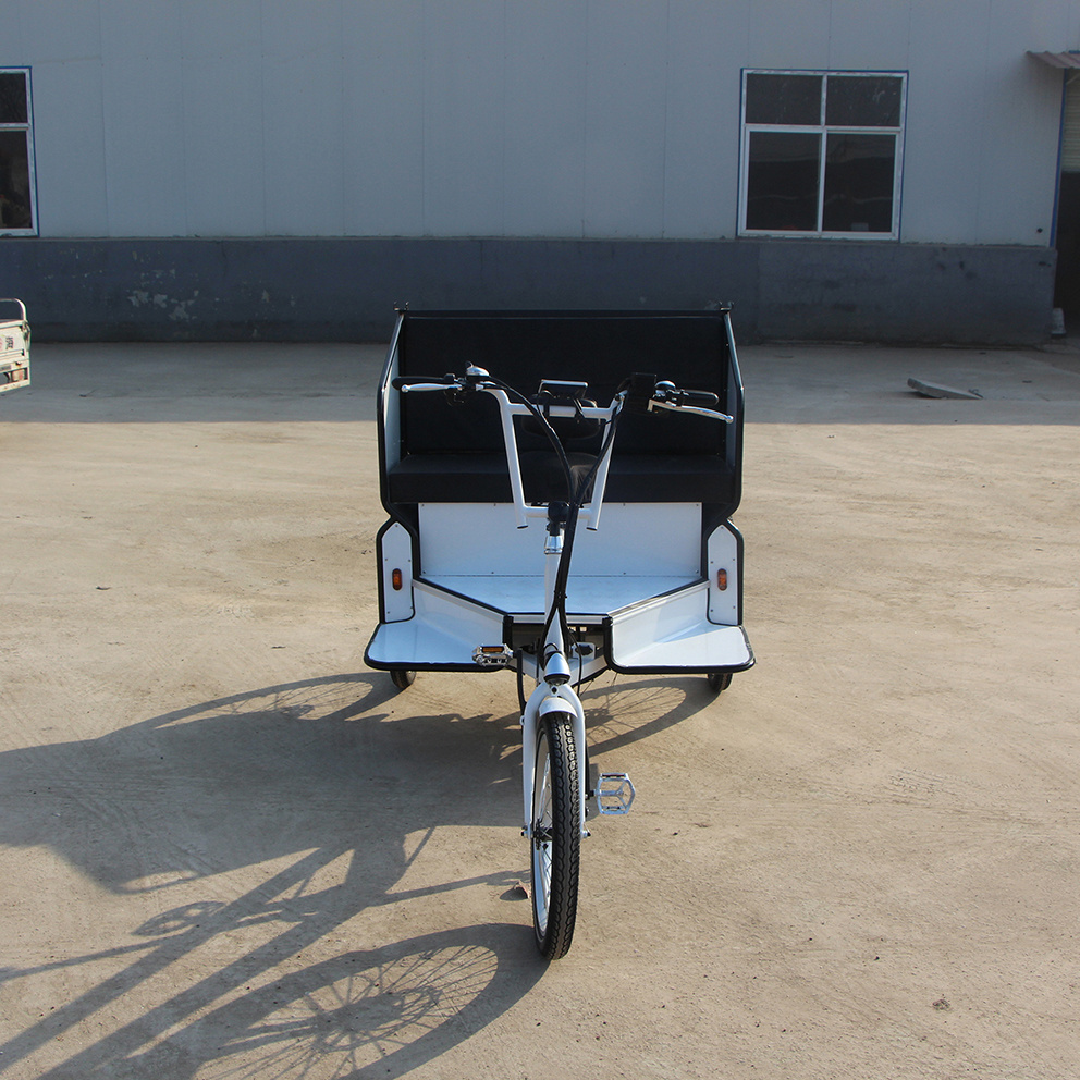 Electric Pedicab Rickshaw,Tricycle Cargo Taxi Bike cabined passenger tricycle trailer