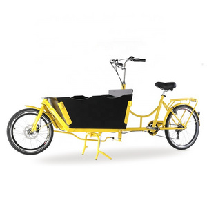 CE approved electric cargo bike for sale cargo tricycle bicycle for family carrying kids