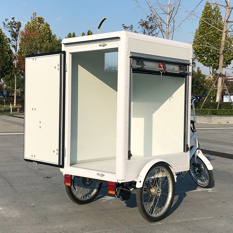 Customized 3 Wheel Electric Trike Van Cargo Tricycle With Cabin For Delivery