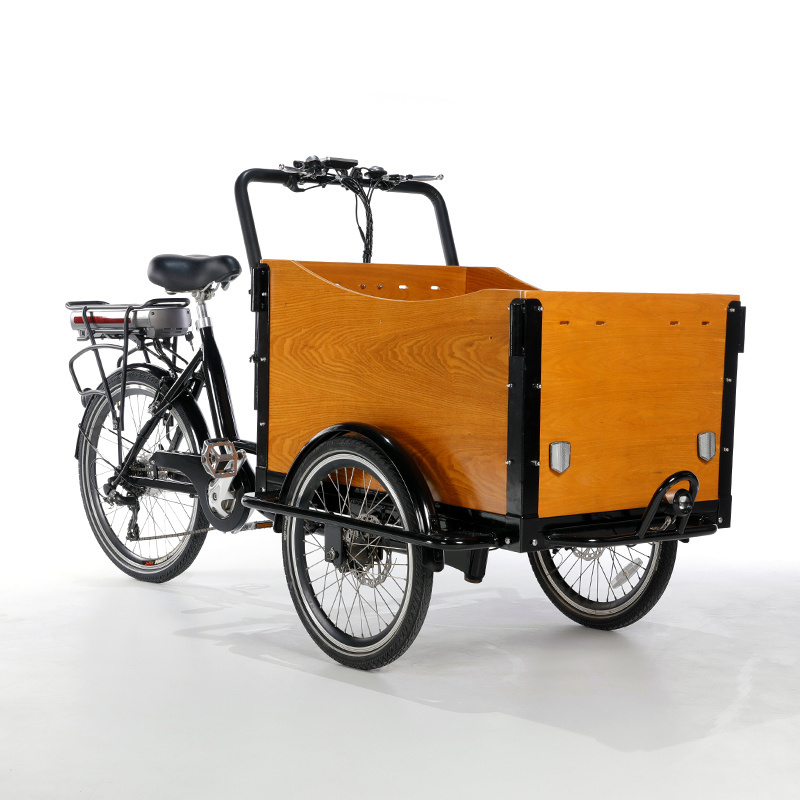 electric reverse trike electric tricycle dutch style cargo bike for sale