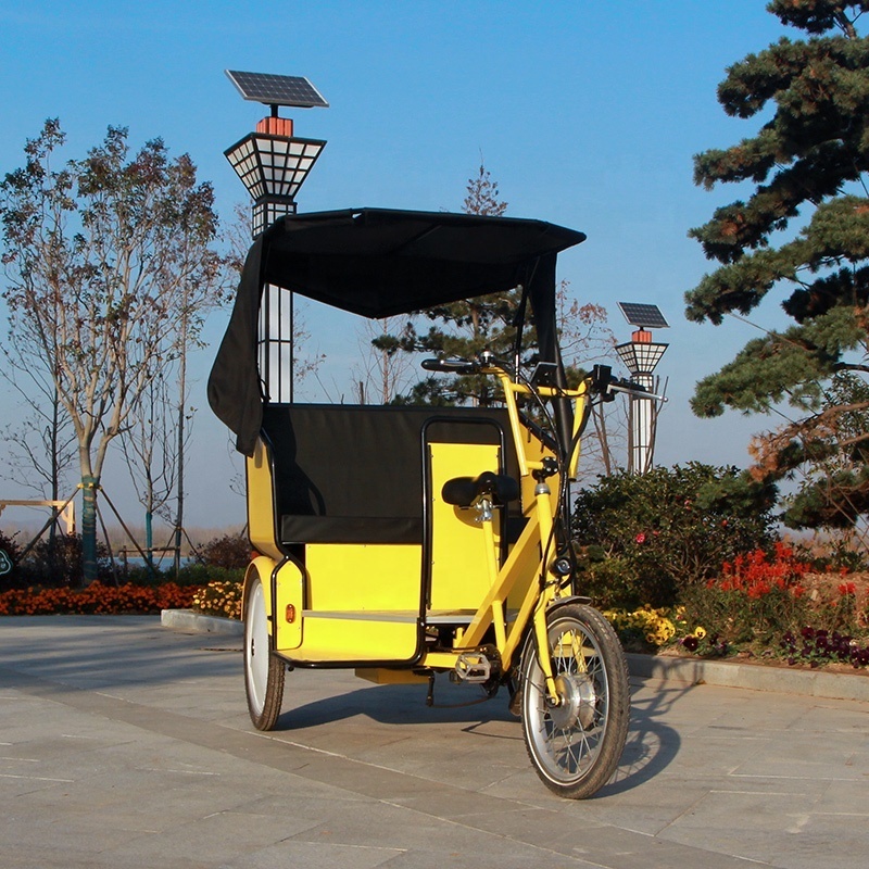 Chinese mobile advertising bicycle electric rickshaw tricycle passenger moto taxi