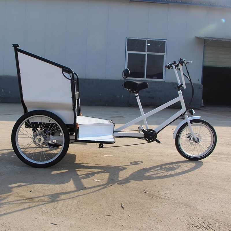 electric assist pedicab direct manufacturer rickshaw taxi bike for passenger