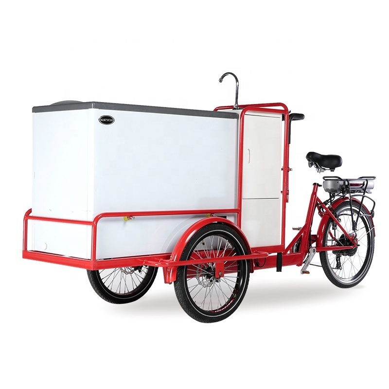 electric mobile ice cream bike bicycle freezer