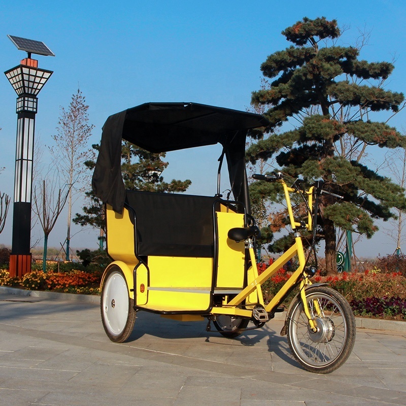 Chinese mobile advertising bicycle electric rickshaw tricycle passenger moto taxi