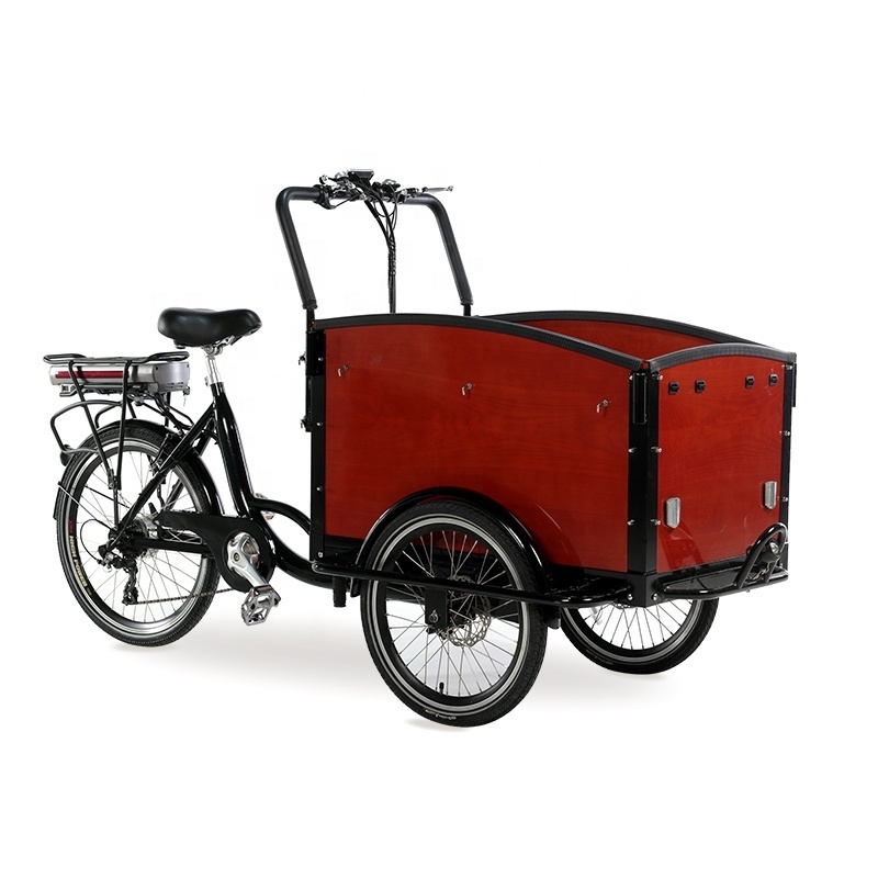 Dutch Electric Adult Tricycle 3 Wheels Cargo Bike carbon steel Bicycle Frame for Sale European Standard