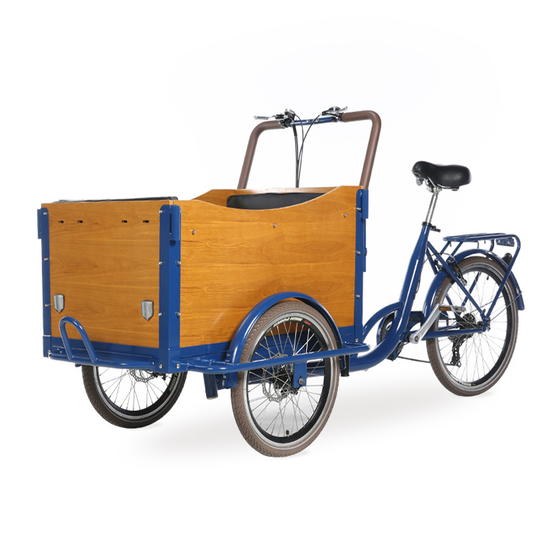 electric reverse trike electric tricycle dutch style cargo bike for sale