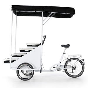 2022 flower Retail Tricycle 3 Wheel Electric Cargo Bike Mobile Food Vending Car for Sale street Chocolate vending