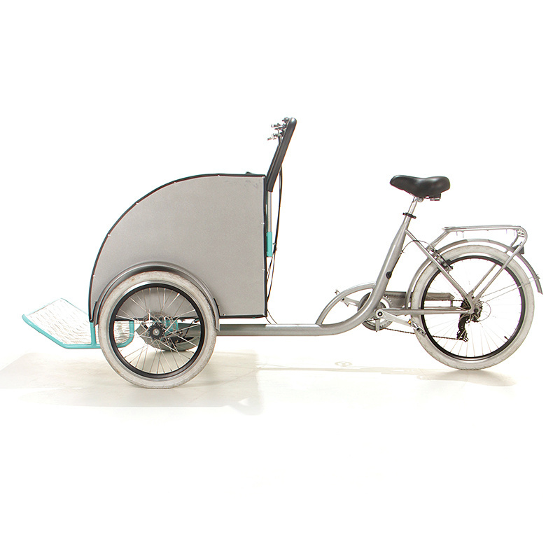 OEM Customized Cargo Trikes With Rickshaw for Advertising Decorative Electric Adult Tricycle For Two Passengers