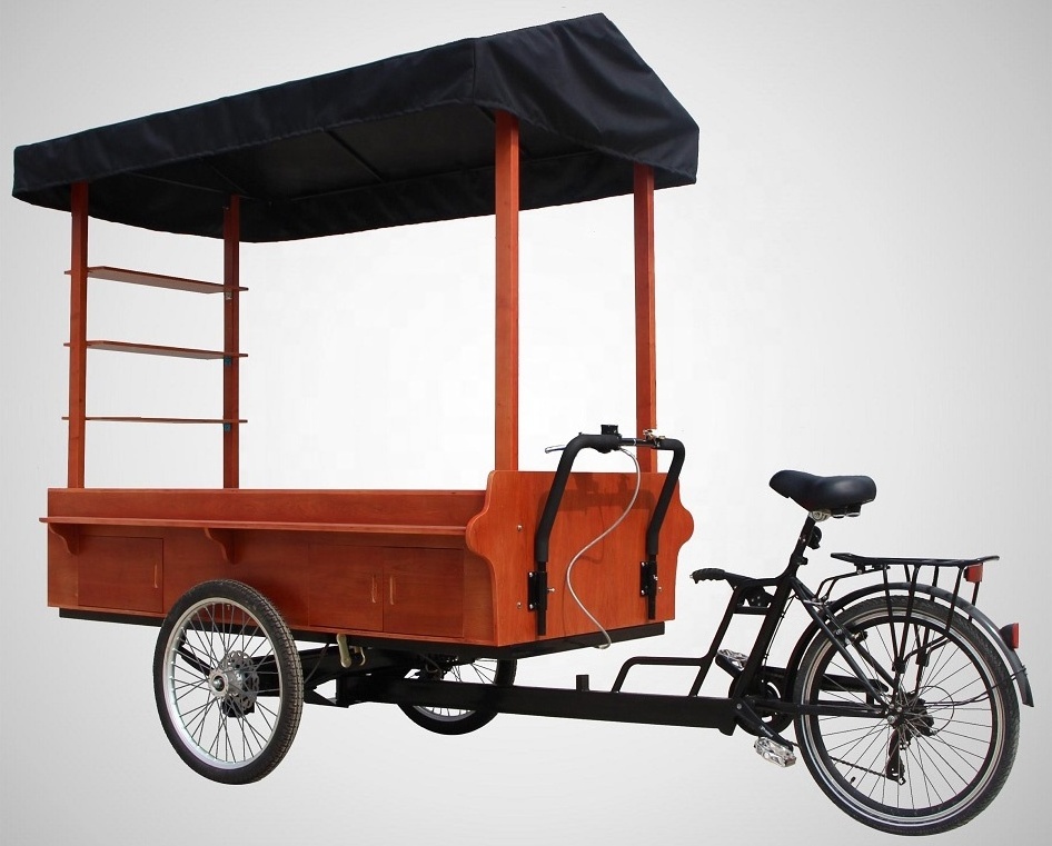 solar panel vending trike coffee trailer truck fast food cart bike manufacturer factory