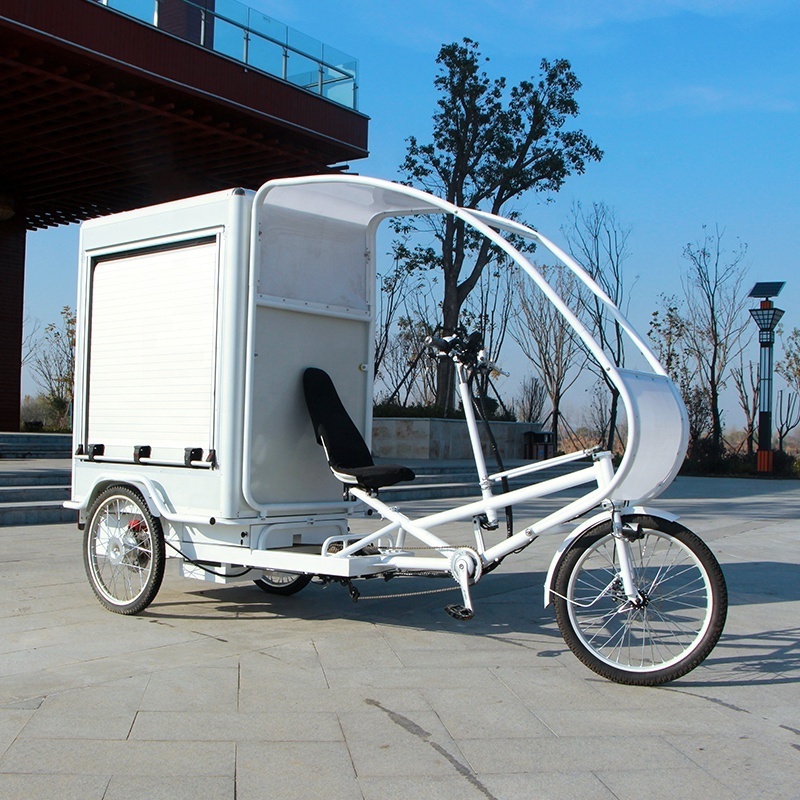 electric cargo bike for delivery good sale in China delivery bike 3 wheel electric cargo tricycle for heavy duty