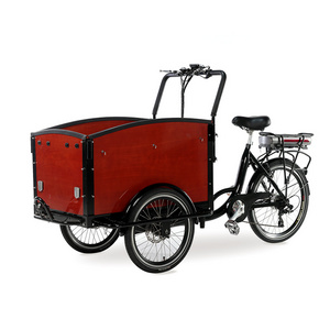 electric reverse trike electric tricycle dutch style cargo bike for sale