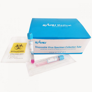 Wholesale viral transport medium VTM sampling tube vtm test kit with swab