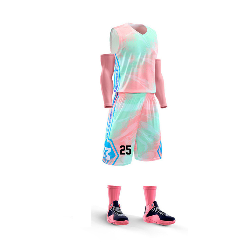 2024 New Design basketball uniform hombre jogging suit men outdoor basketball jersey set