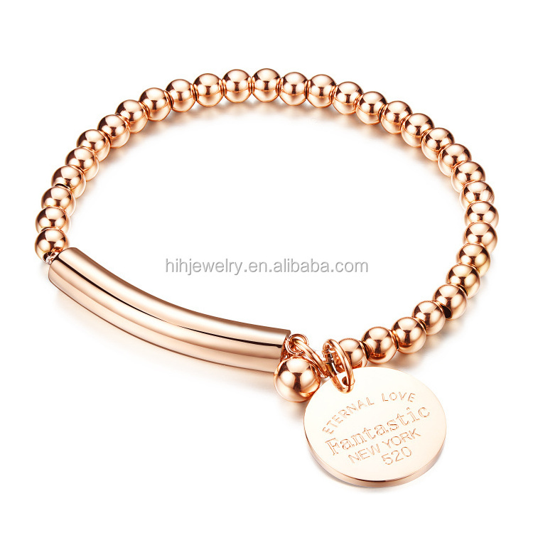 Ally express wholesale new gold designs bead charm bracelet round shanped abead tanishq gold bracelet designs