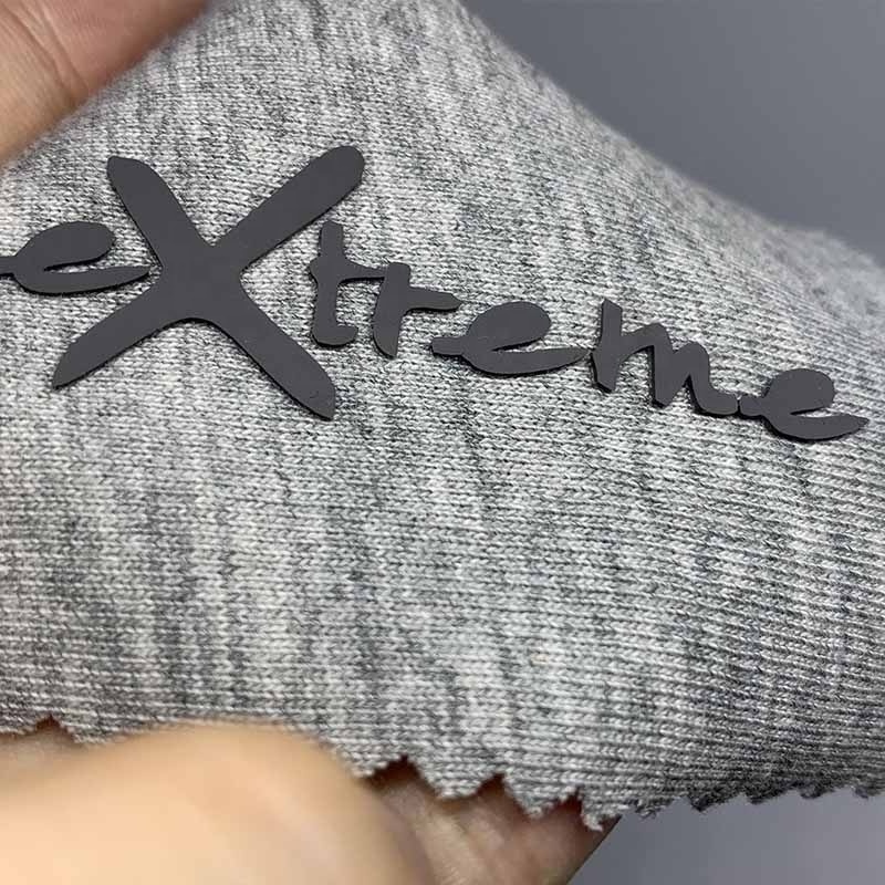 Custom heat transfer logo for clothing Hats 3D Silicon Label Embossed Rubber silicon logo heat transfer