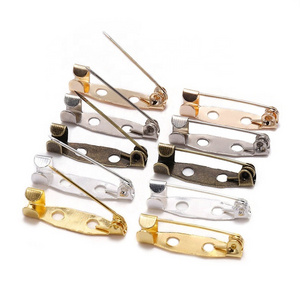 Safety Pin with Lock Lapel Pin Brass Bar Pin with Safety Catch