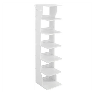 Cao Xian Hi Home Wood Shoe Rack, 6-Tier Slim Shoe Storage Rack, Space-Saving, for Entryway, Corner, Closet